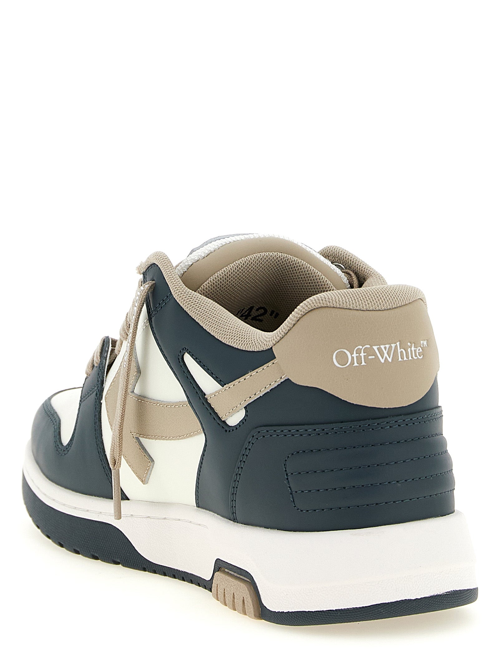 Off-White Multicolor Cowhide Low Top Sneakers