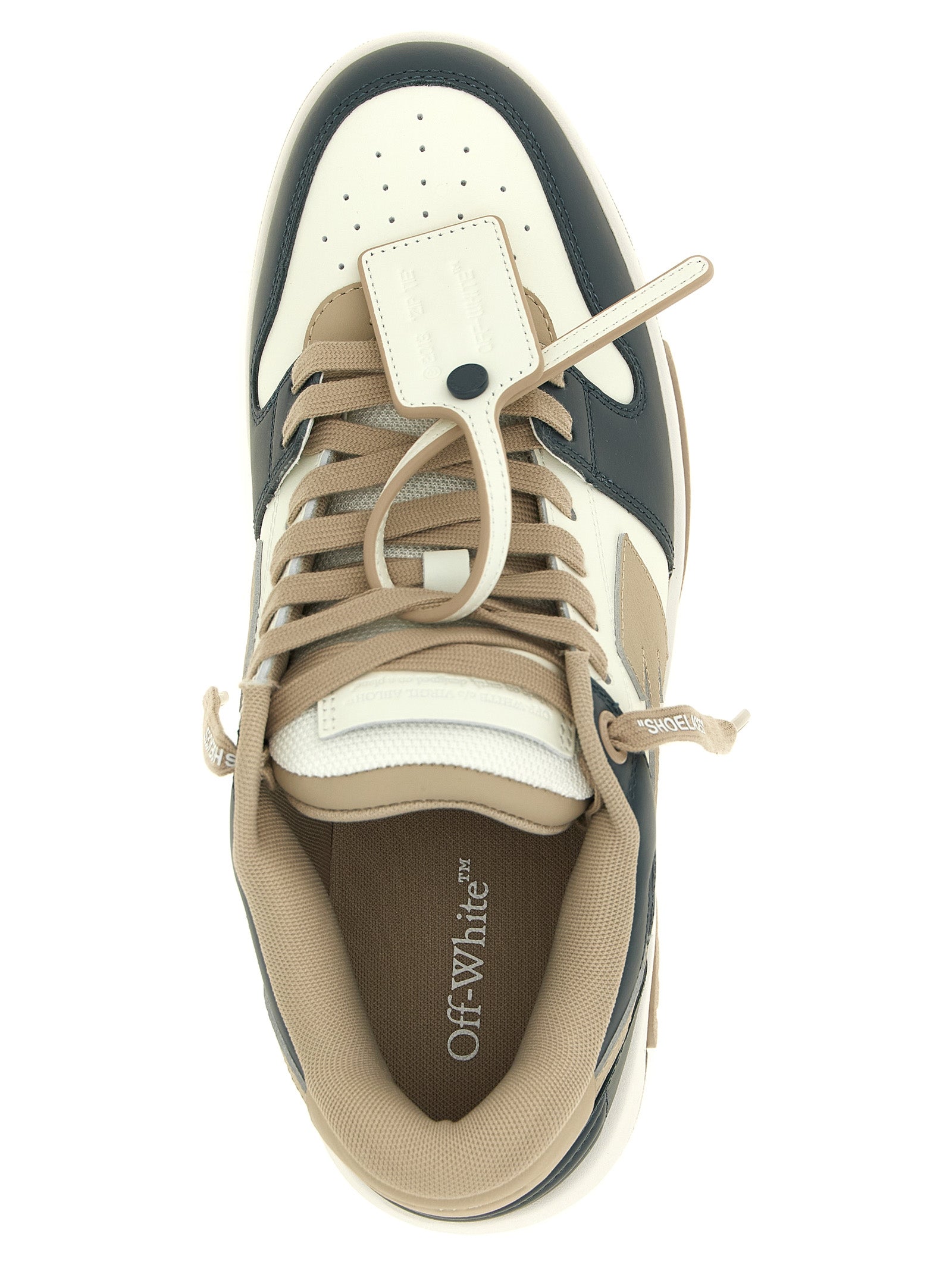 Off-White Multicolor Cowhide Low Top Sneakers
