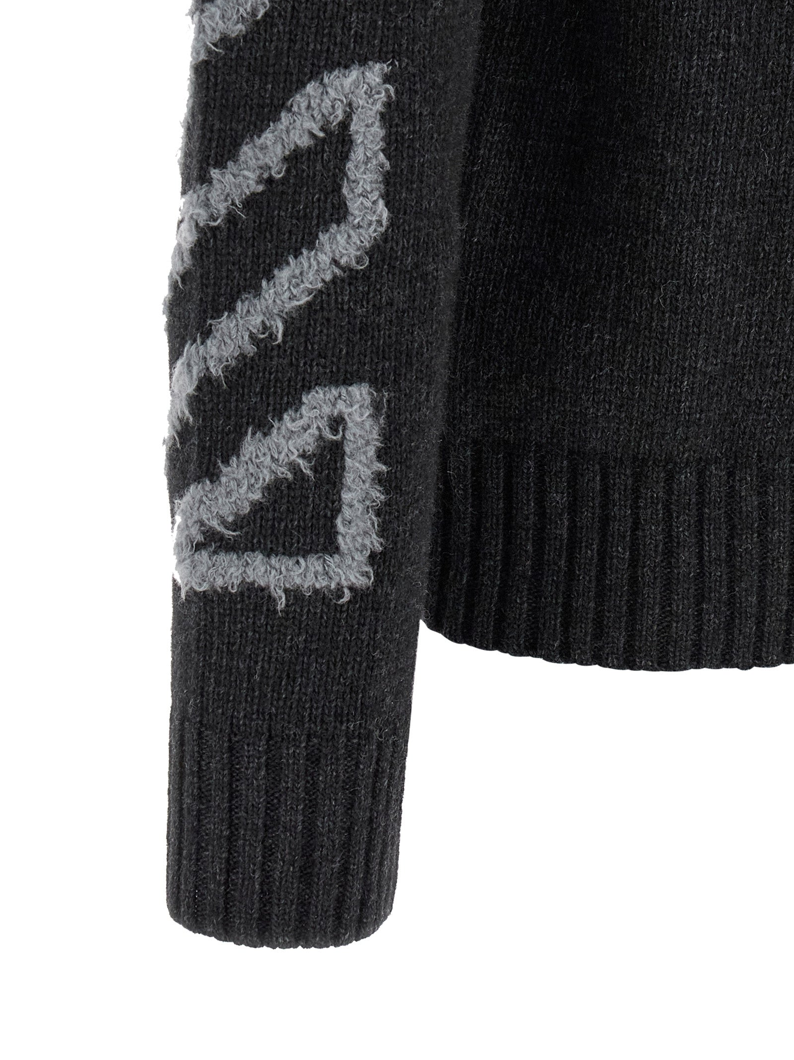 Off-White Gray Wool Cardigan