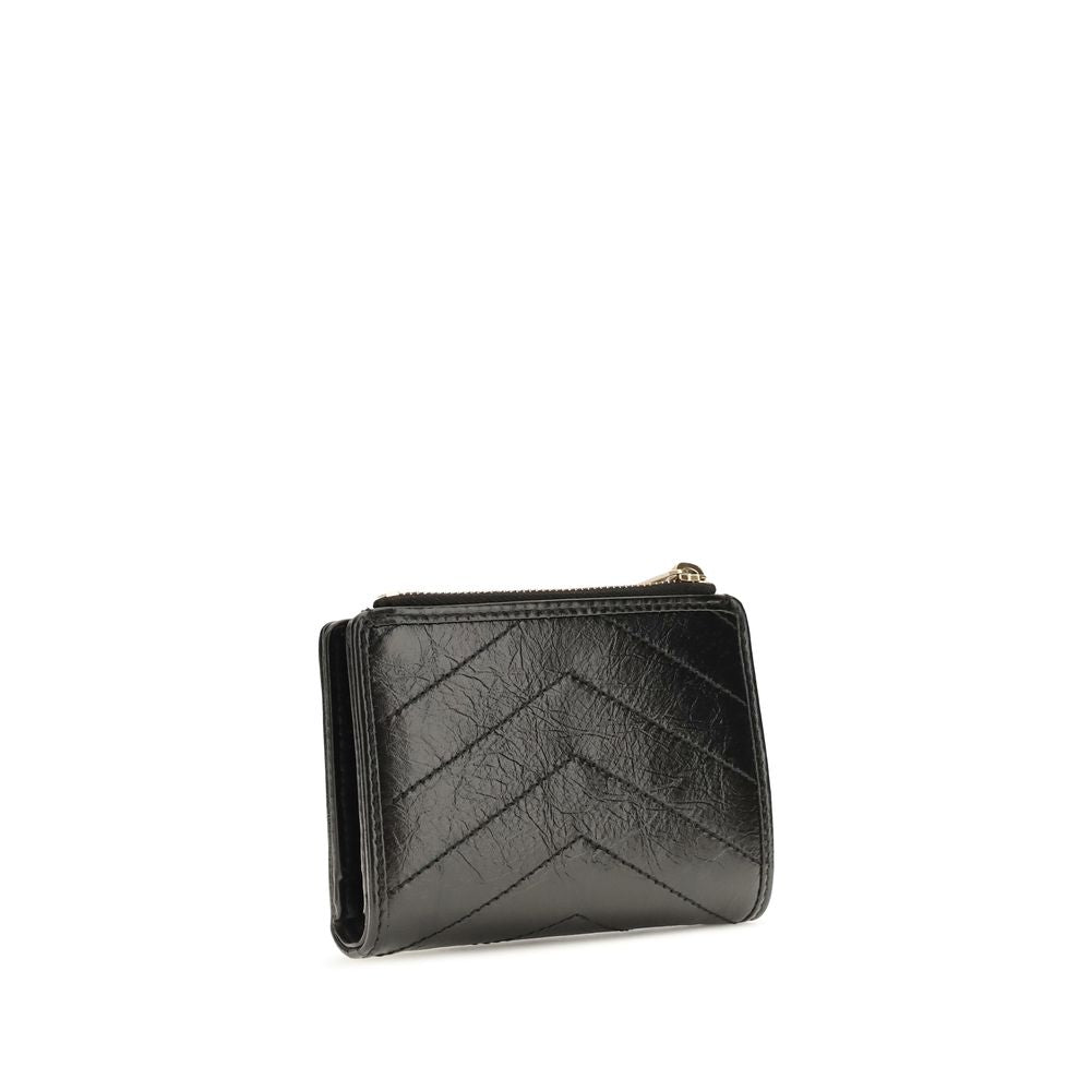 Saint Laurent Black Calf Leather Bos Taurus Wallet