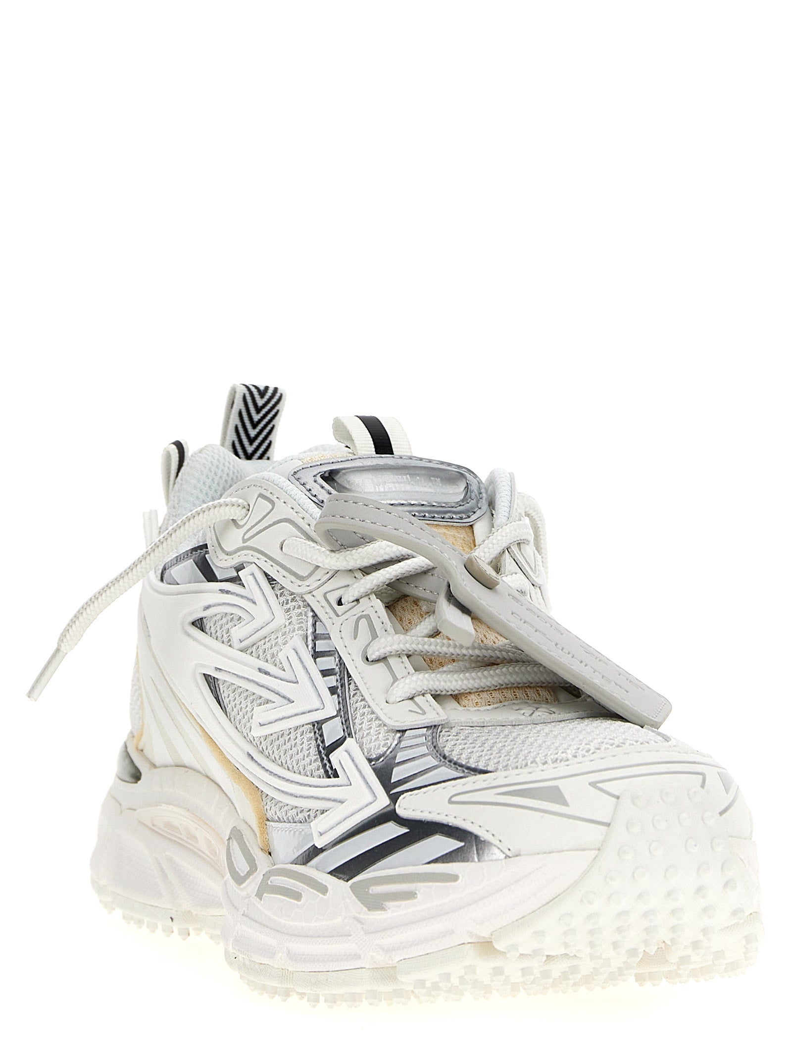 Off-White White Polyethylene Athletic Sneakers