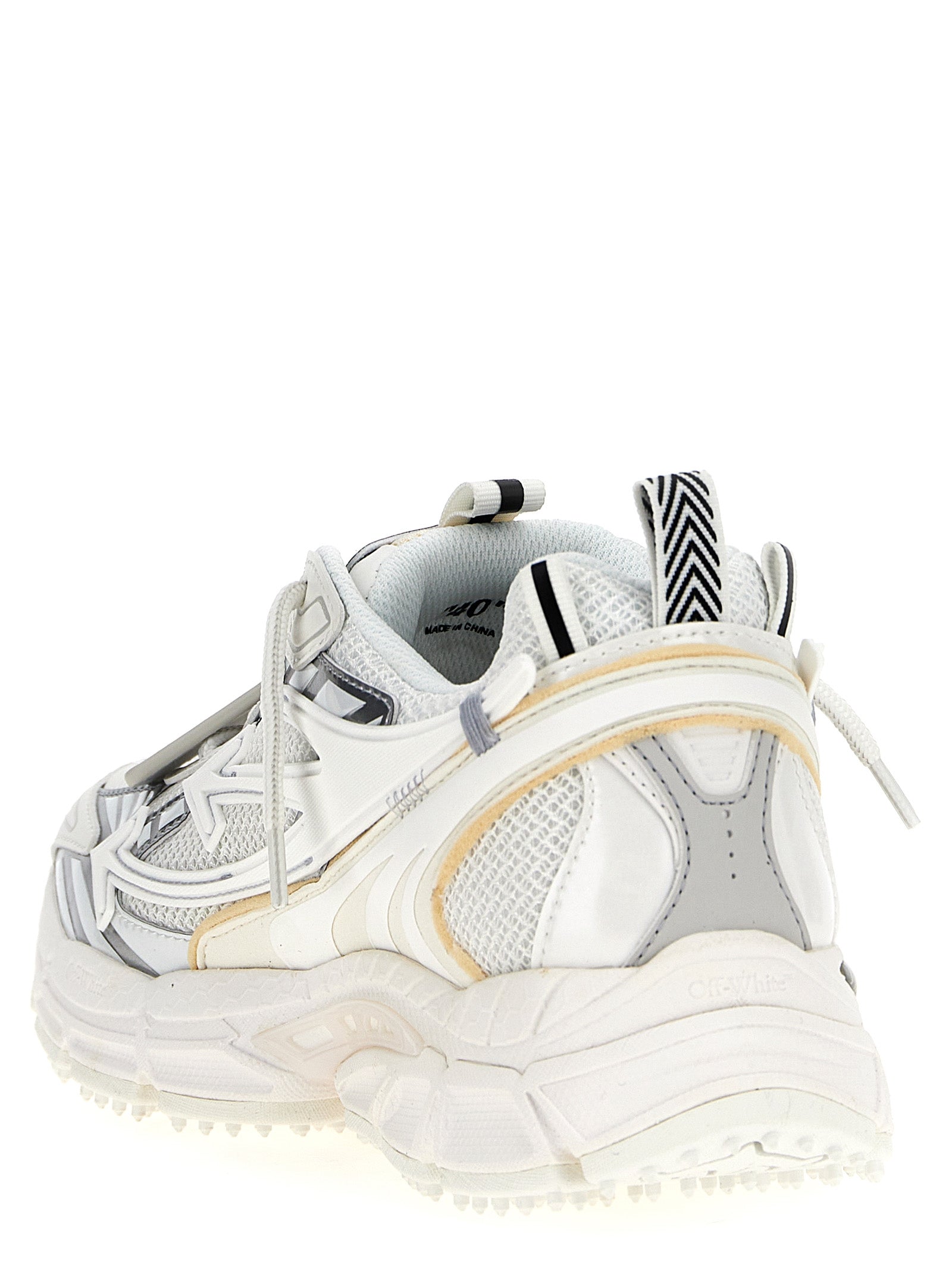 Off-White White Polyethylene Athletic Sneakers