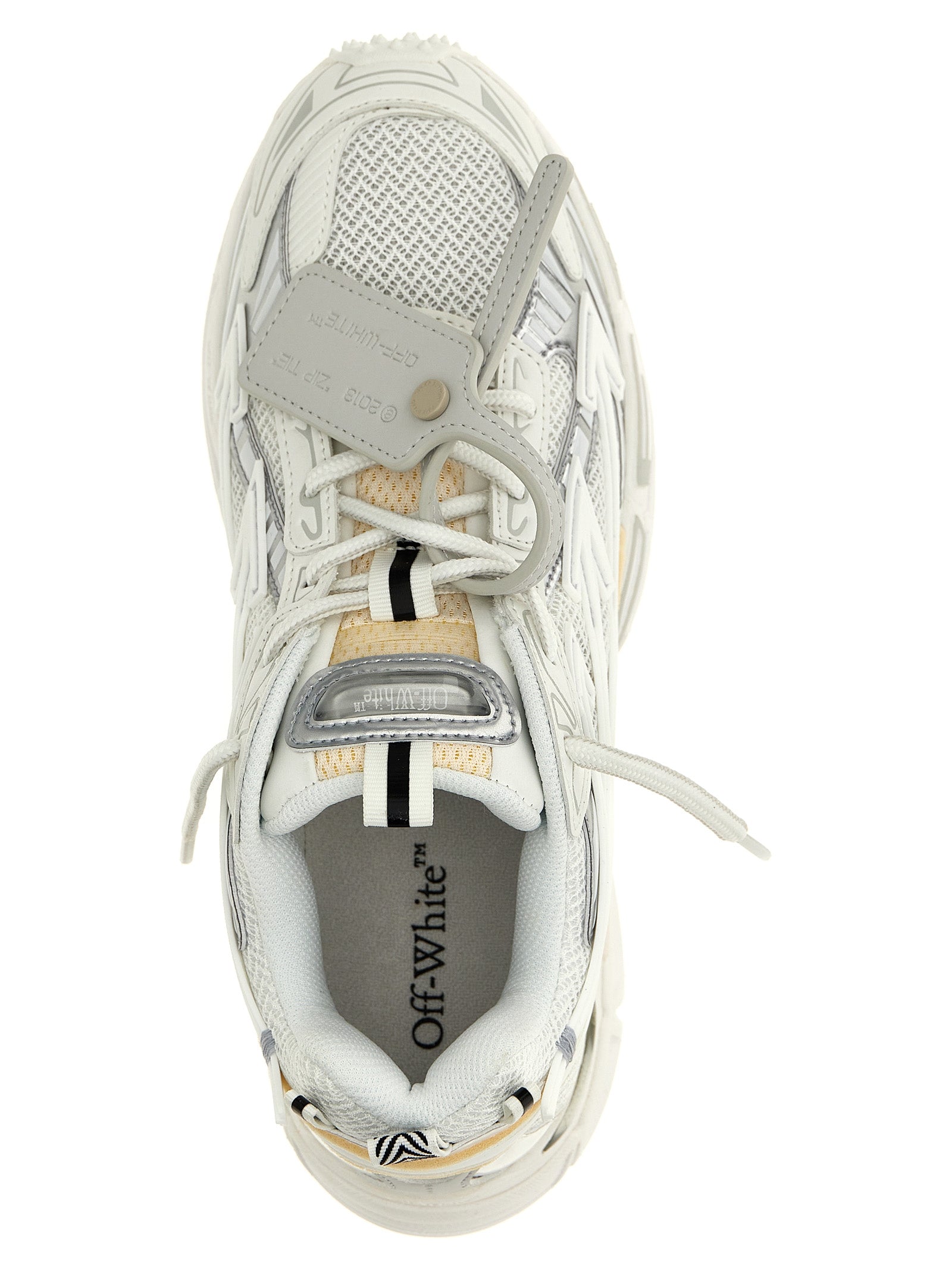 Off-White White Polyethylene Athletic Sneakers