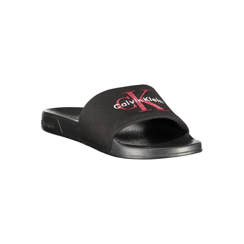 Calvin Klein Black Polyester Men's Slipper