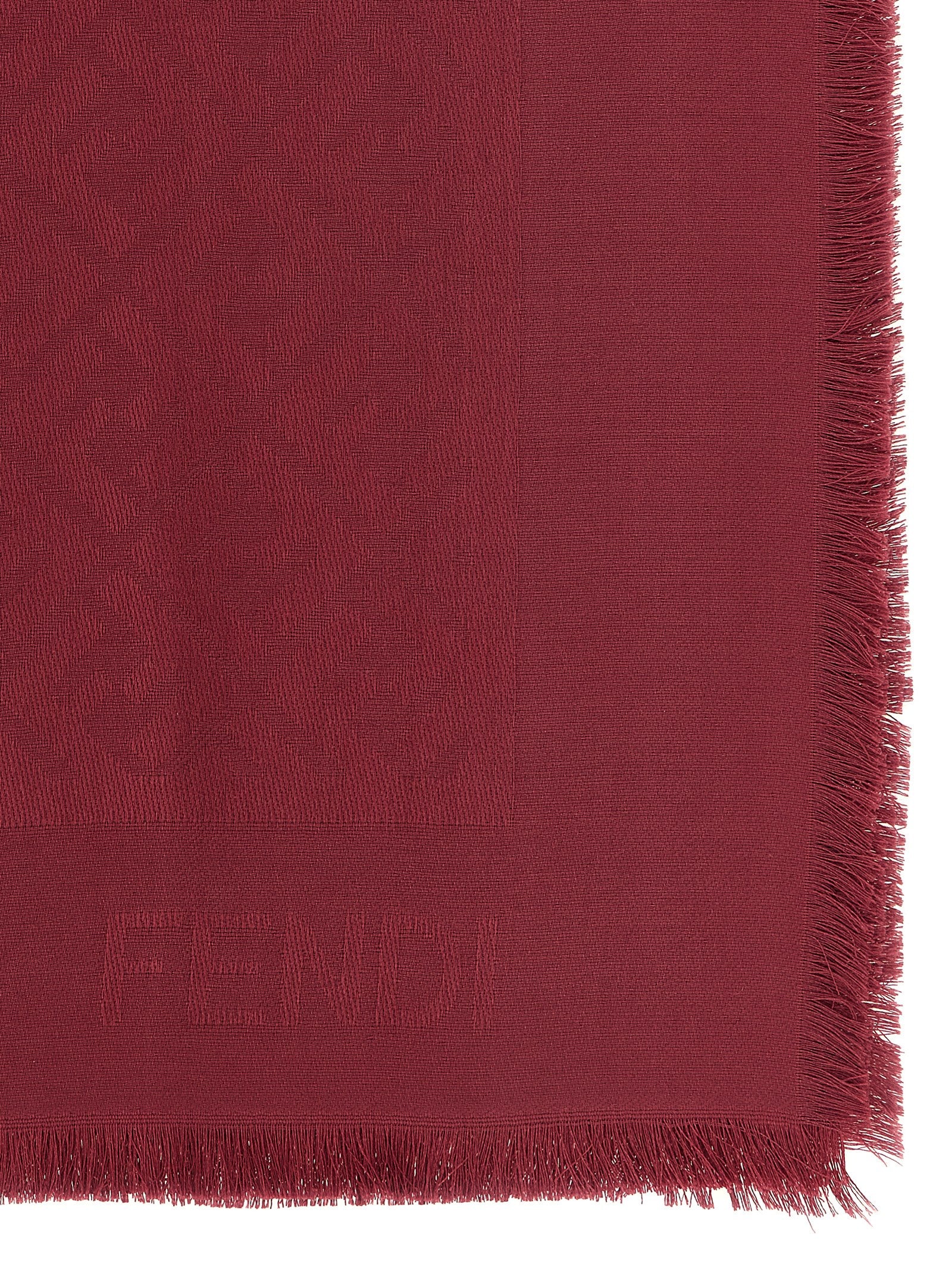 Fendi Bordeaux Silk Foulard