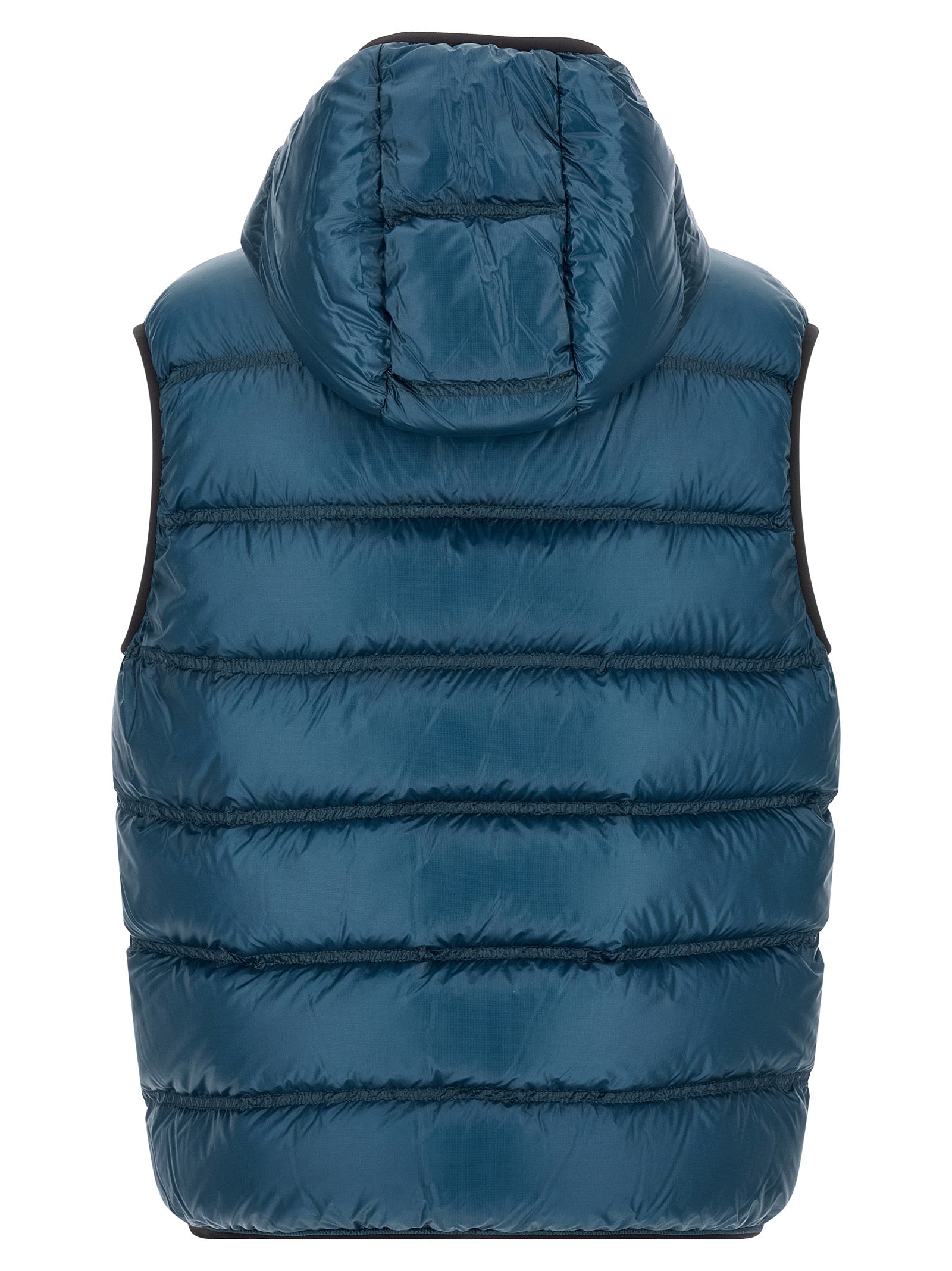 Moncler Blue Polyamide Full-Length Jacket