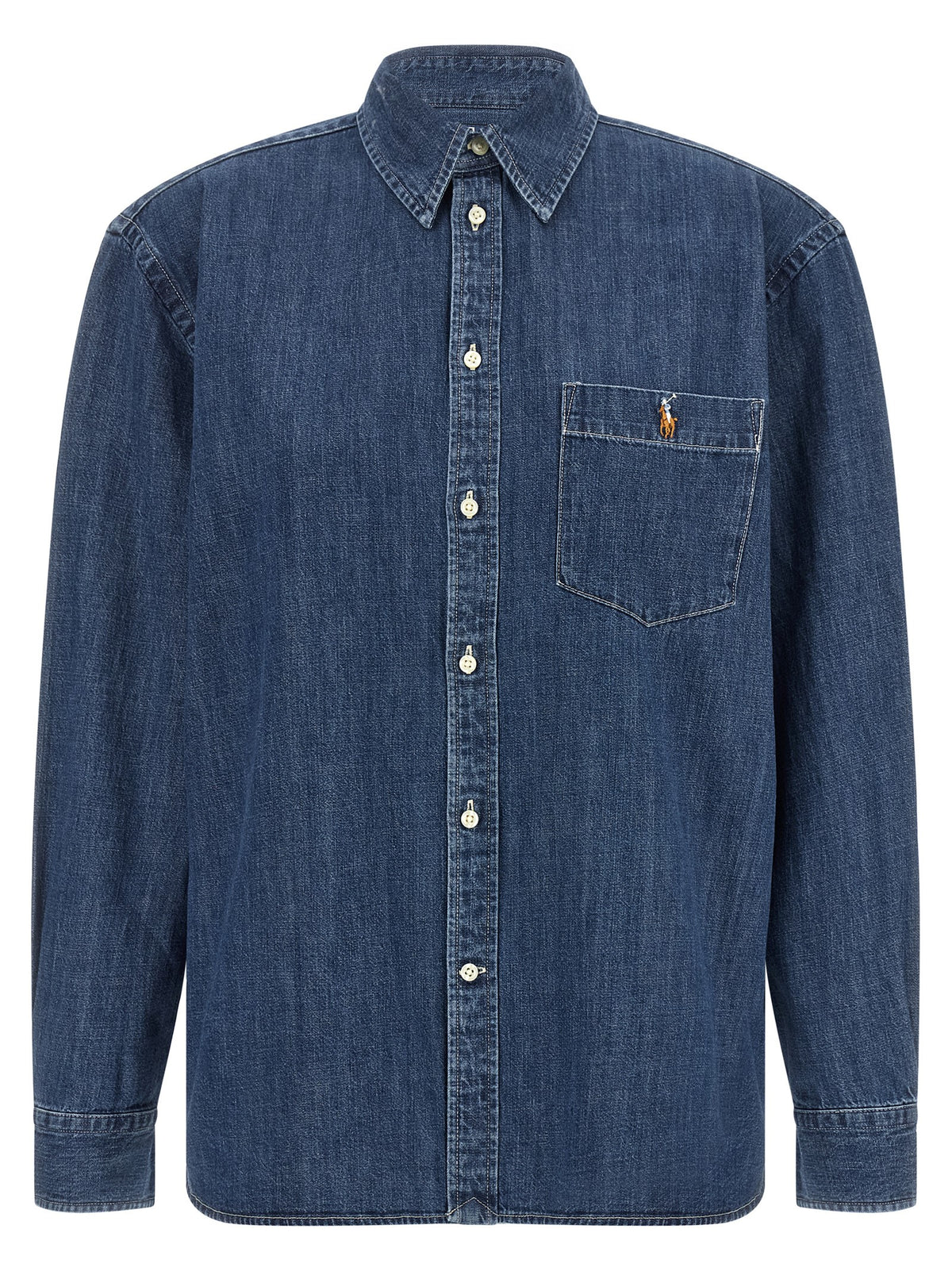 Polo Ralph Lauren Blue Cotton Blouse
