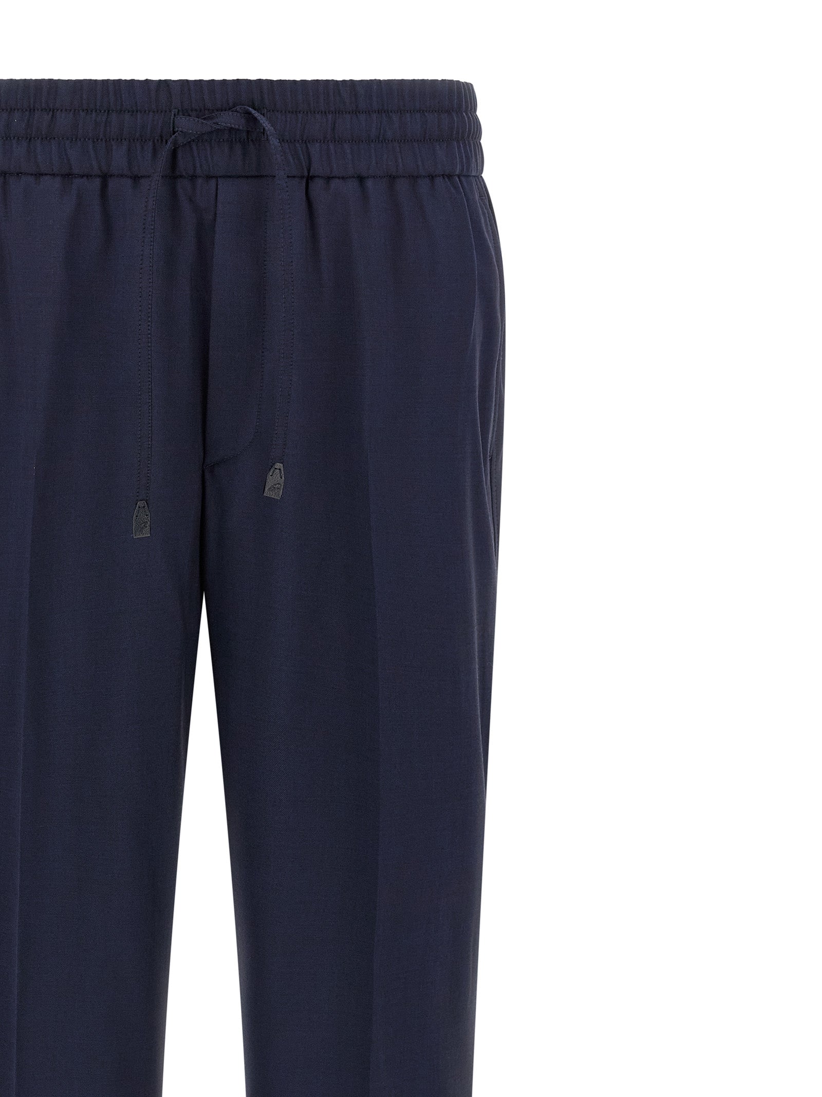 Brioni Blue Wool Casual Pants