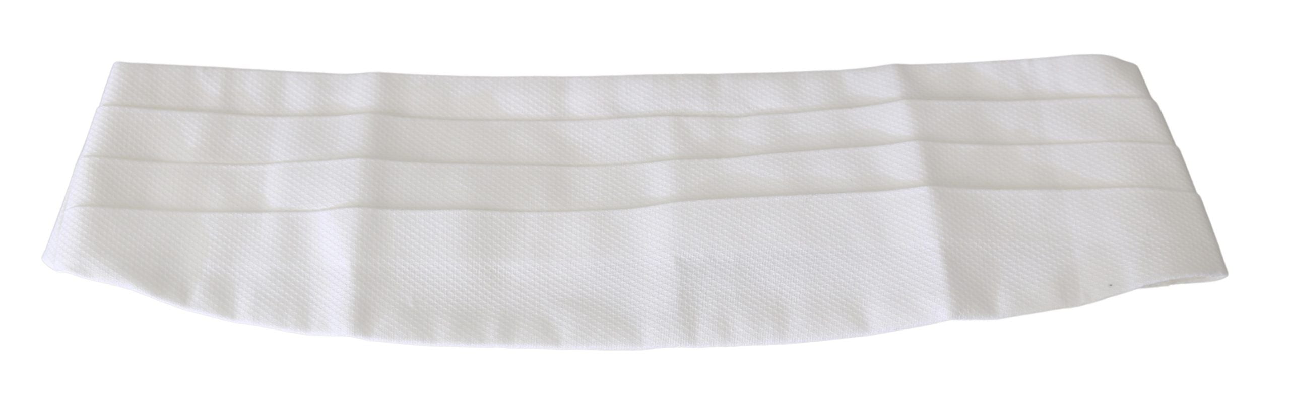 Dolce & Gabbana White Silk Cummerbund