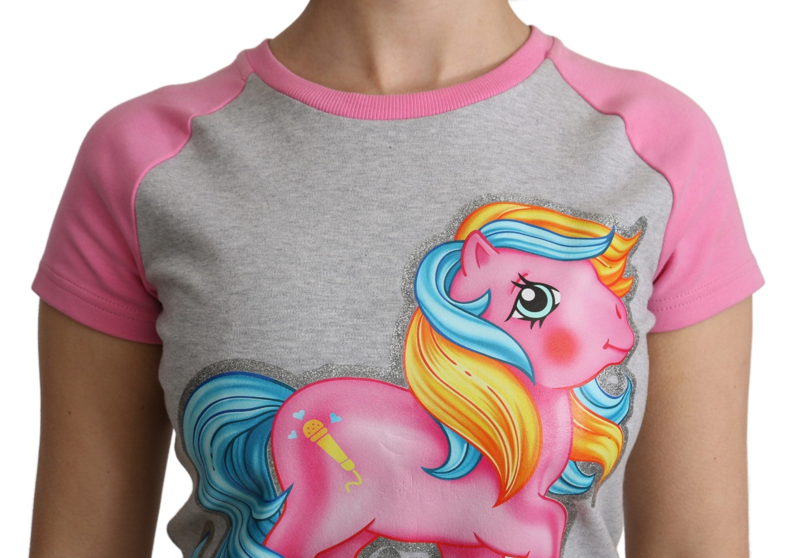 Moschino Gray and pink Cotton T-shirt My Little Pony