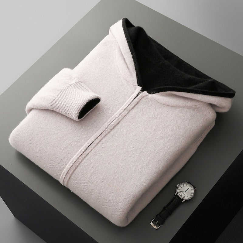 New Color-block Design Knitted Men's Jacket Signvm Project