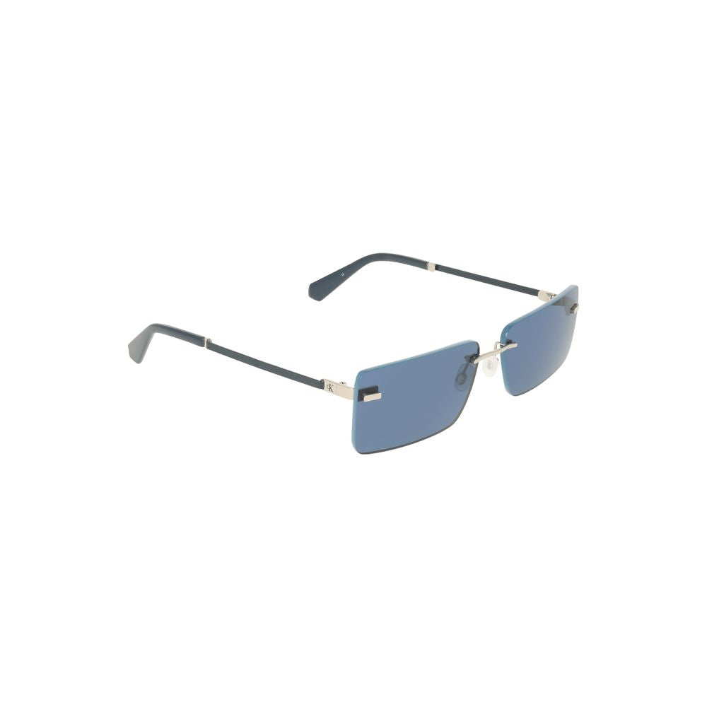 Calvin Klein Light Blue Metal Sunglasses