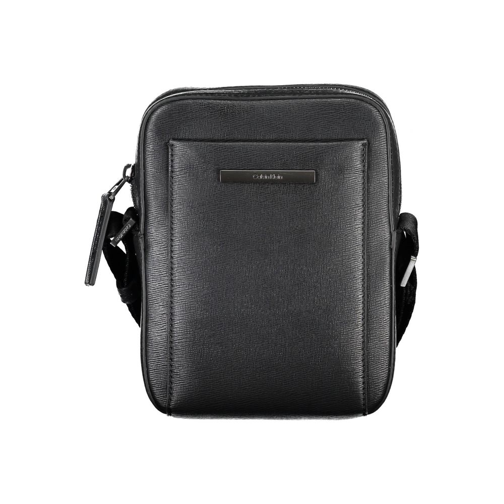 Calvin Klein Black Polyurethane Shoulder Bag