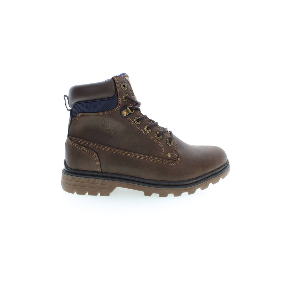 U.S. POLO ASSN. Brown Polyurethane Boot
