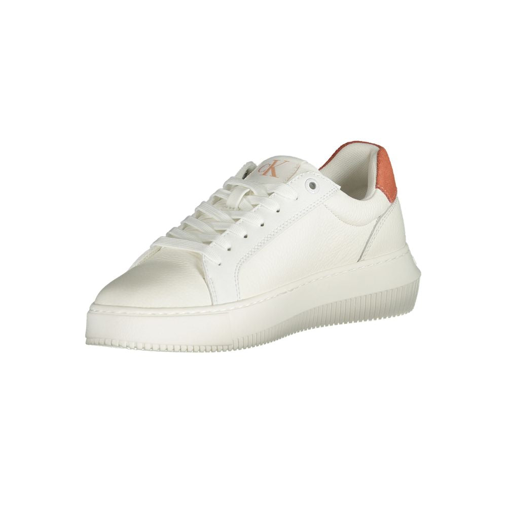 Calvin Klein White Polyurethane Sneaker