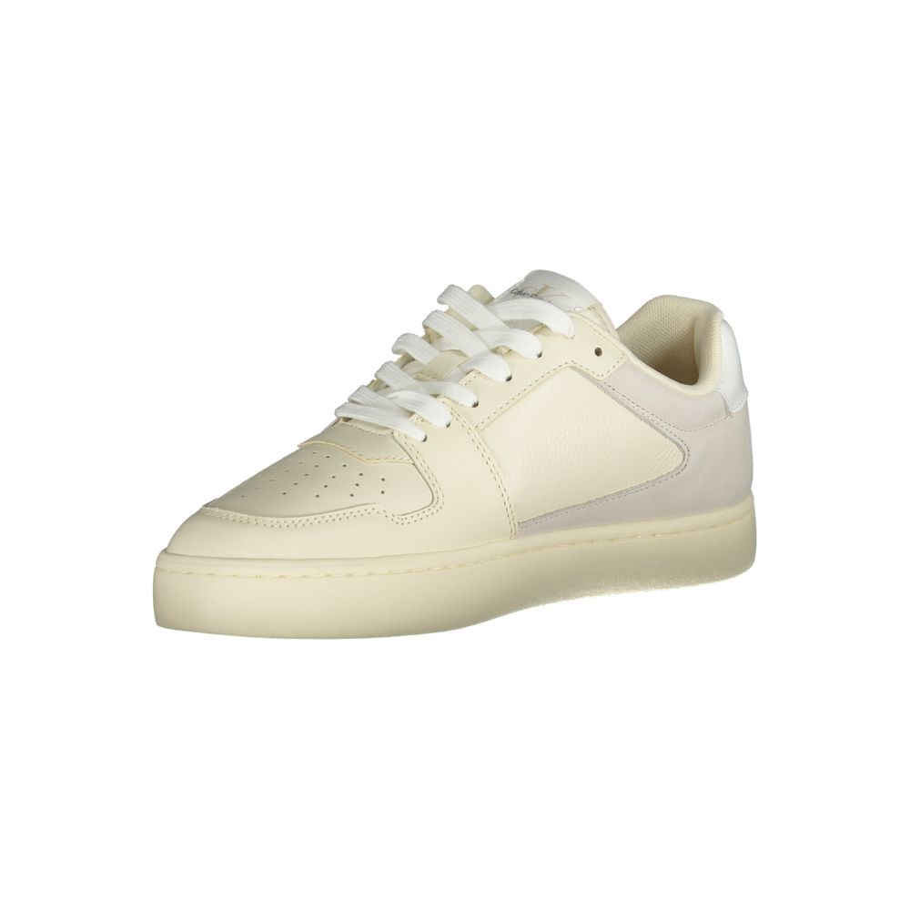 Calvin Klein White Polyurethane Sneaker