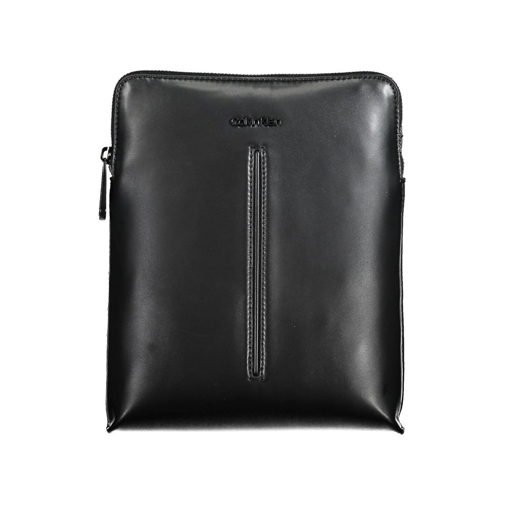 Calvin Klein Black Polyurethane Shoulder Bag