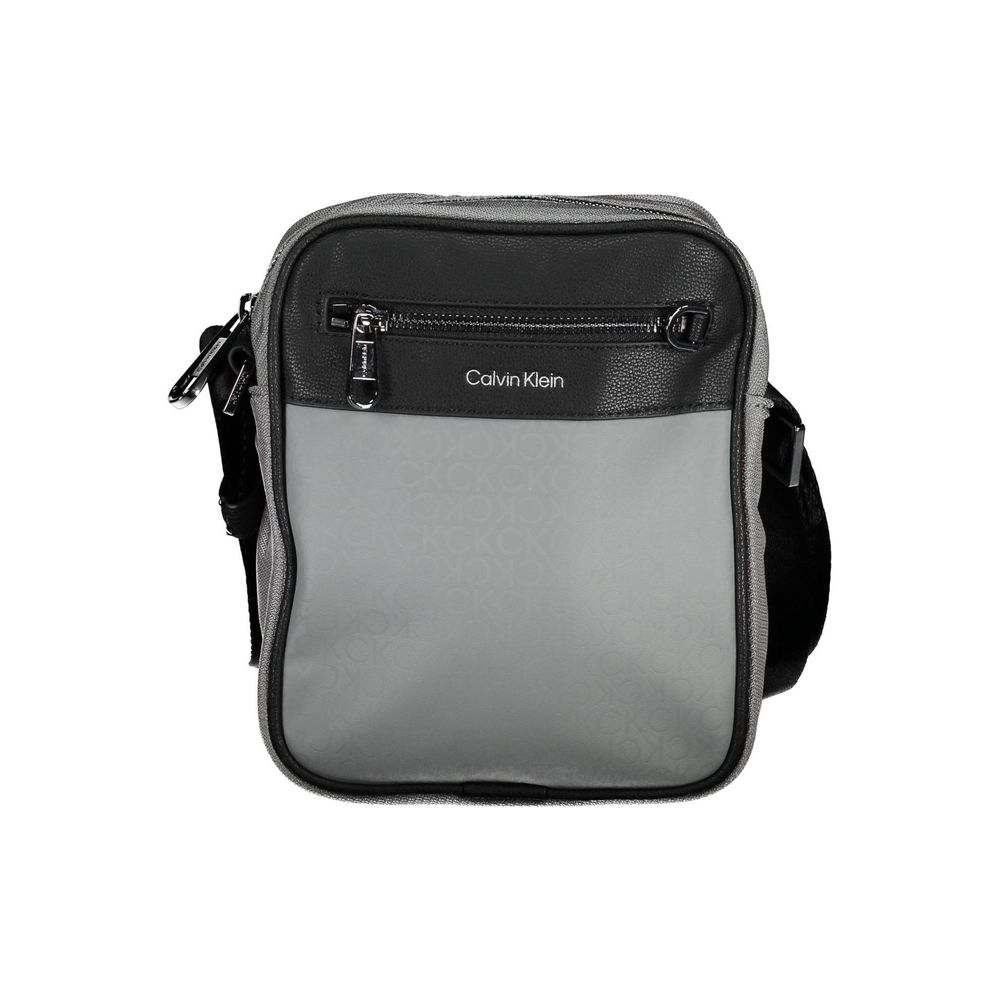 Calvin Klein Grey Polyester Shoulder Bag