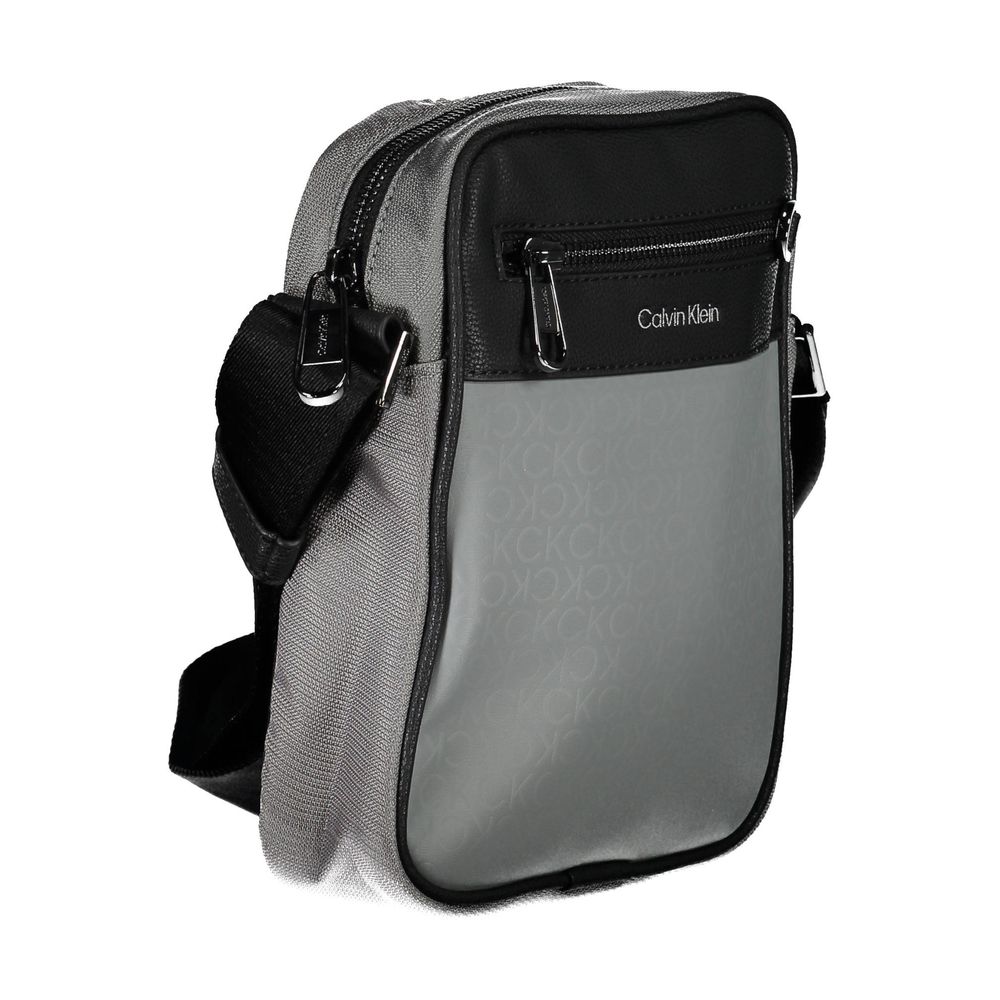 Calvin Klein Grey Polyester Shoulder Bag
