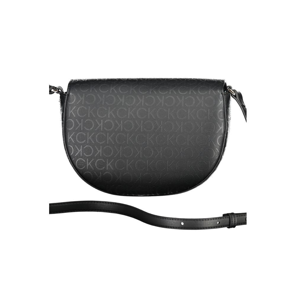 Calvin Klein Black Polyurethane Shoulder Bag