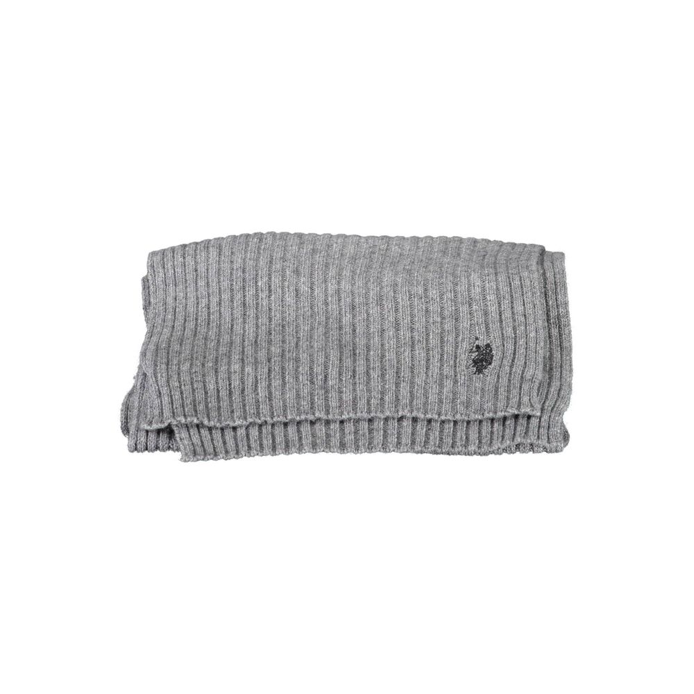 U.S. POLO ASSN. Grey Wool Scarf