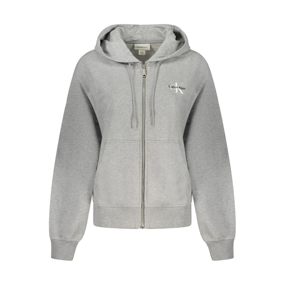 Calvin Klein Grey Cotton Hoodie