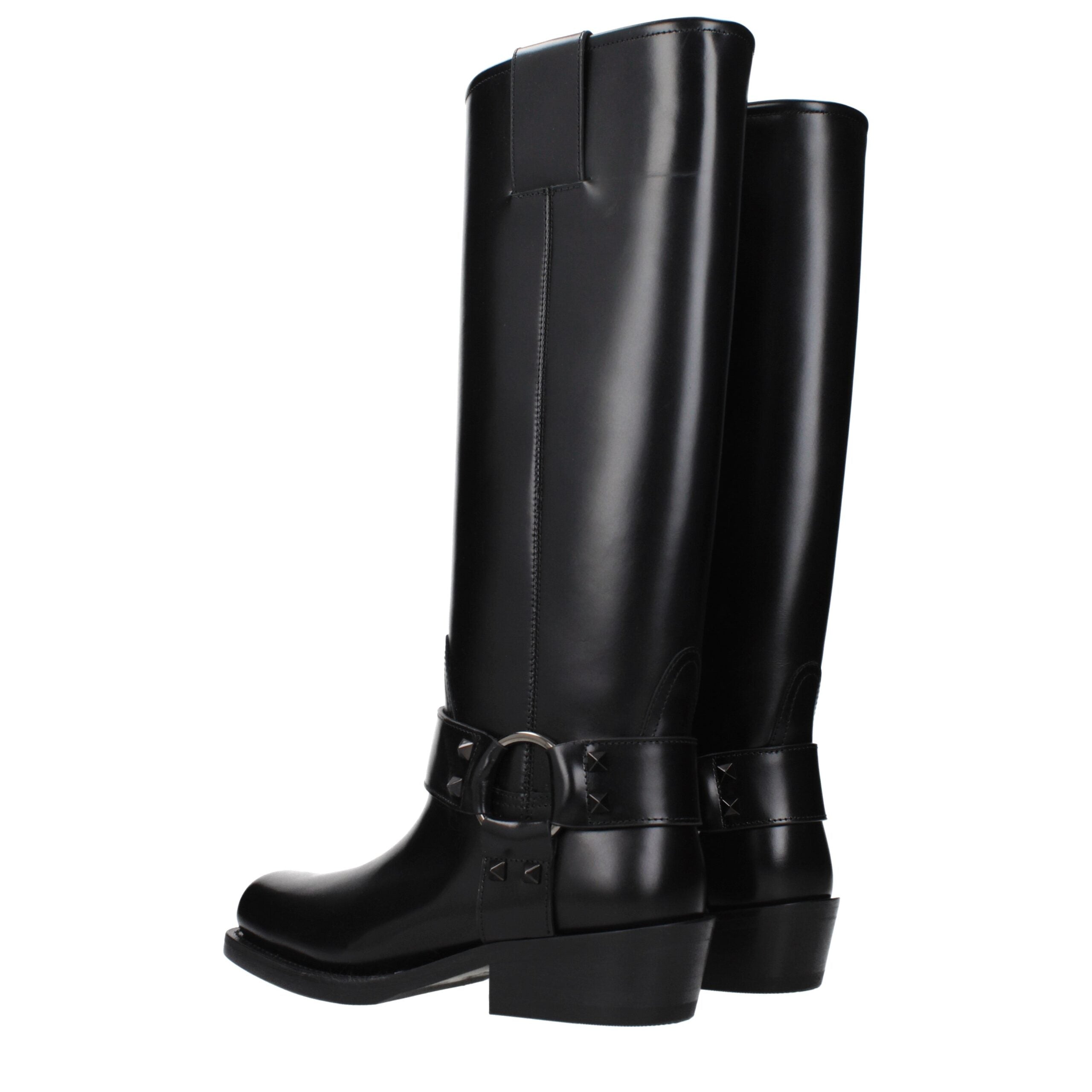 Black Leather Boots