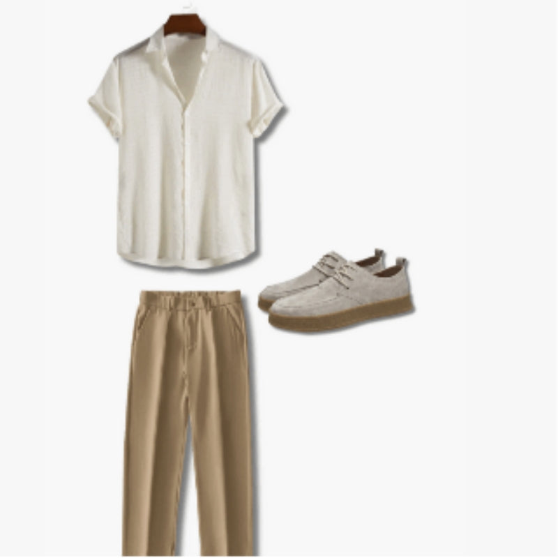 Simple Dark Checkered Short Sleeved Shirt For Men Signvm Project