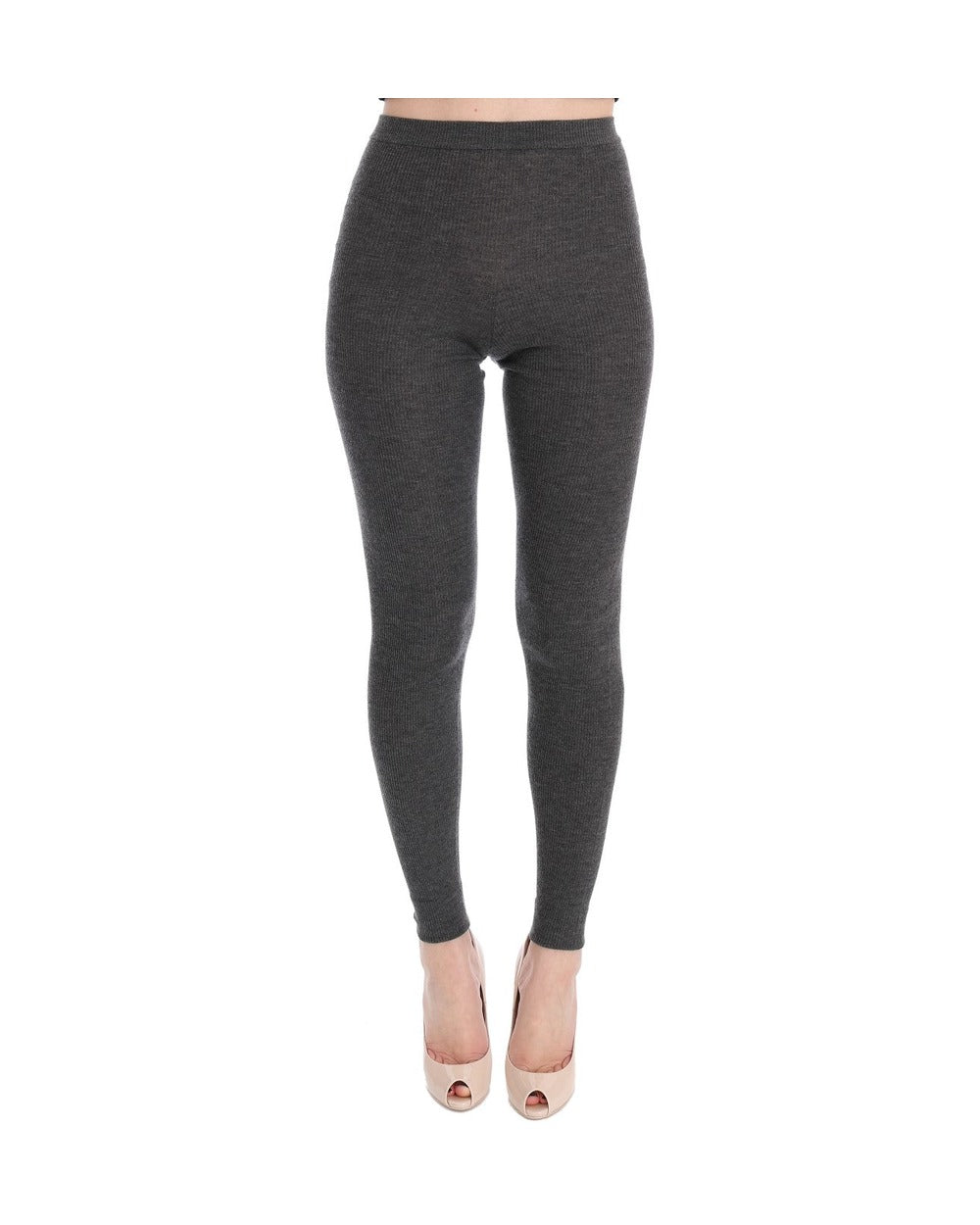 Dolce & Gabbana Gray Cashmere Stretch Tights