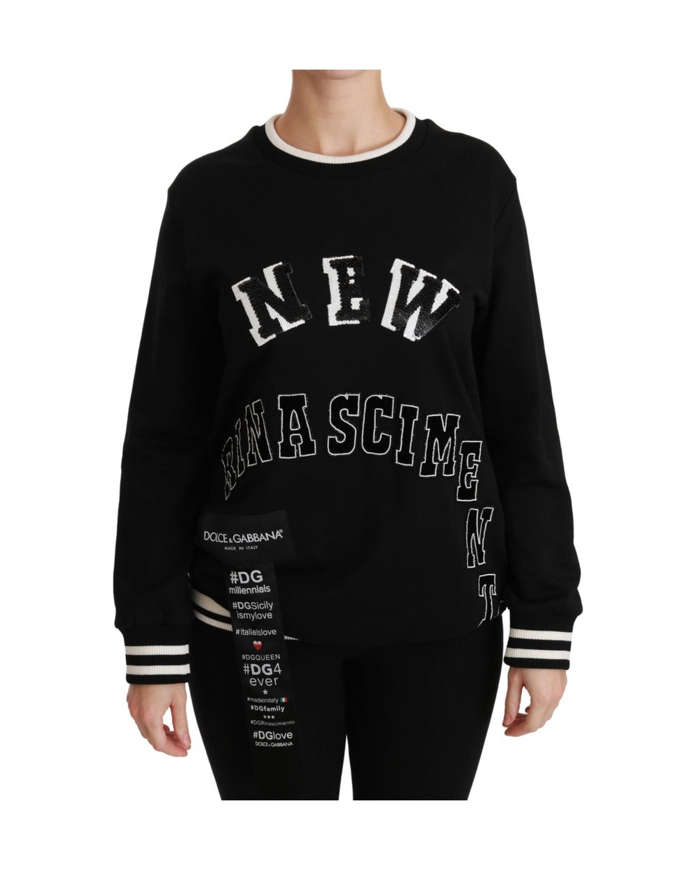 Dolce & Gabbana Black Rinascimento #DGmillennials Sweater