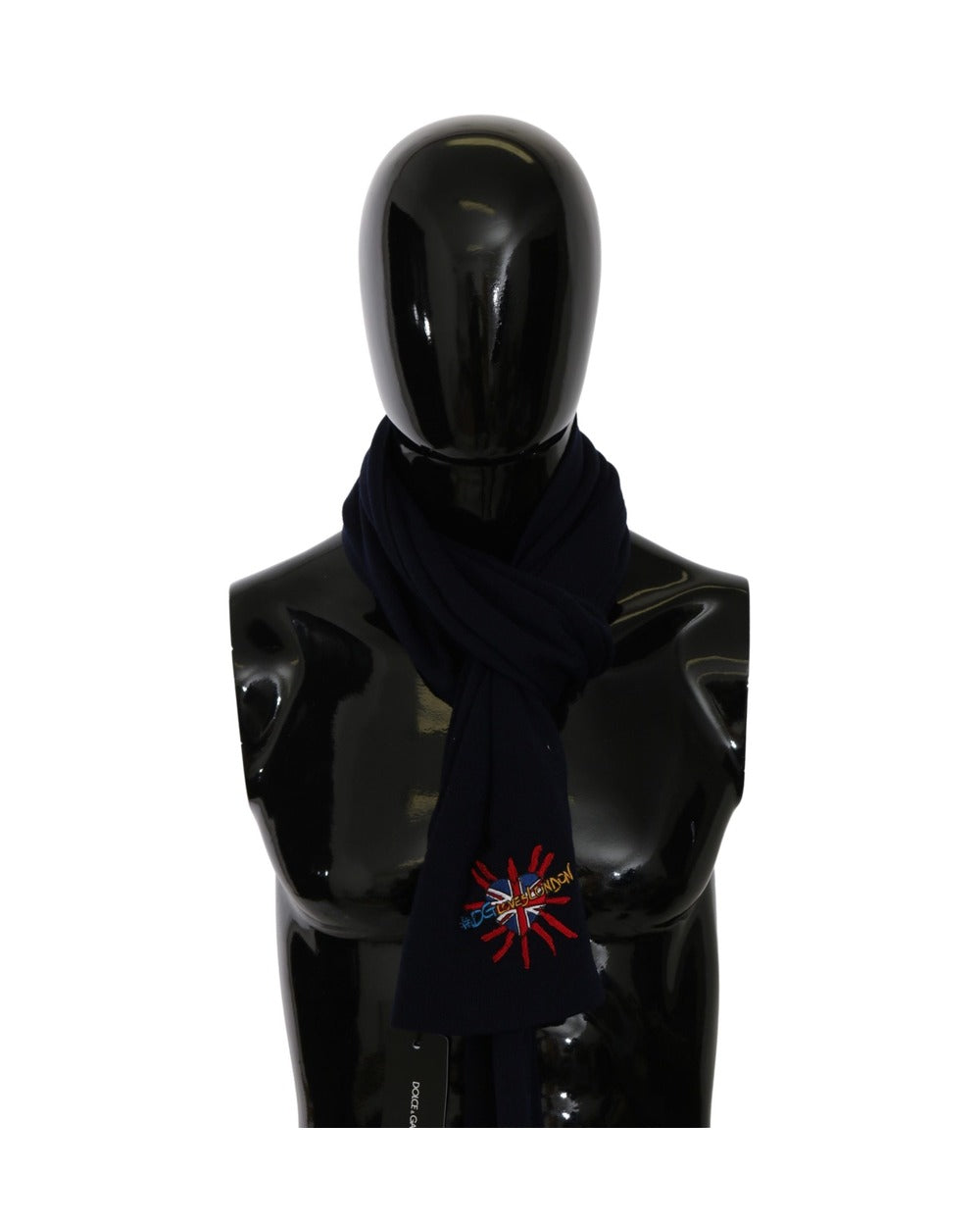Dolce & Gabbana Blue #DGLovesLondon Wrap Shawl Wool Scarf