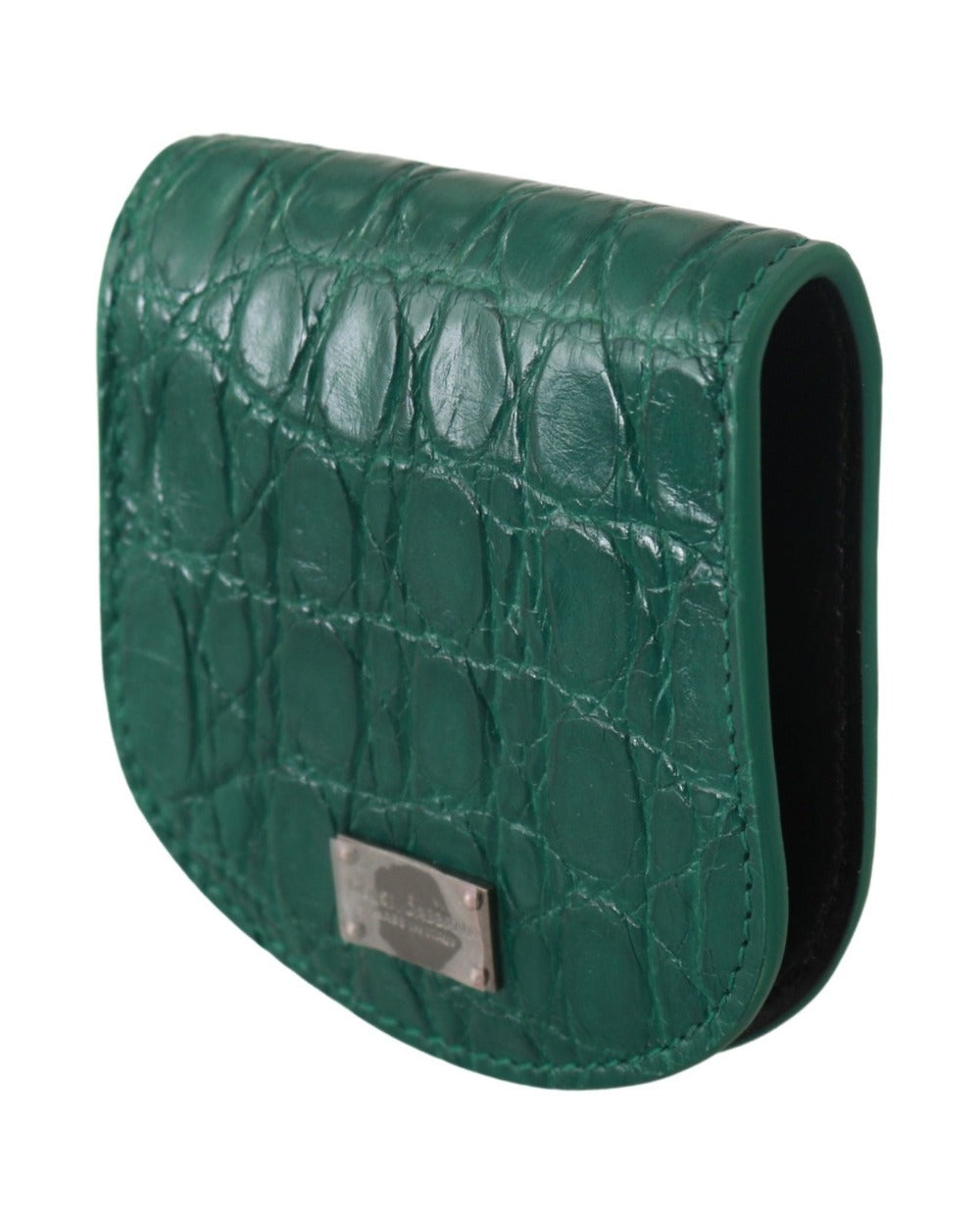Dolce & Gabbana Green Exotic Skins Condom Case Holder Wallet