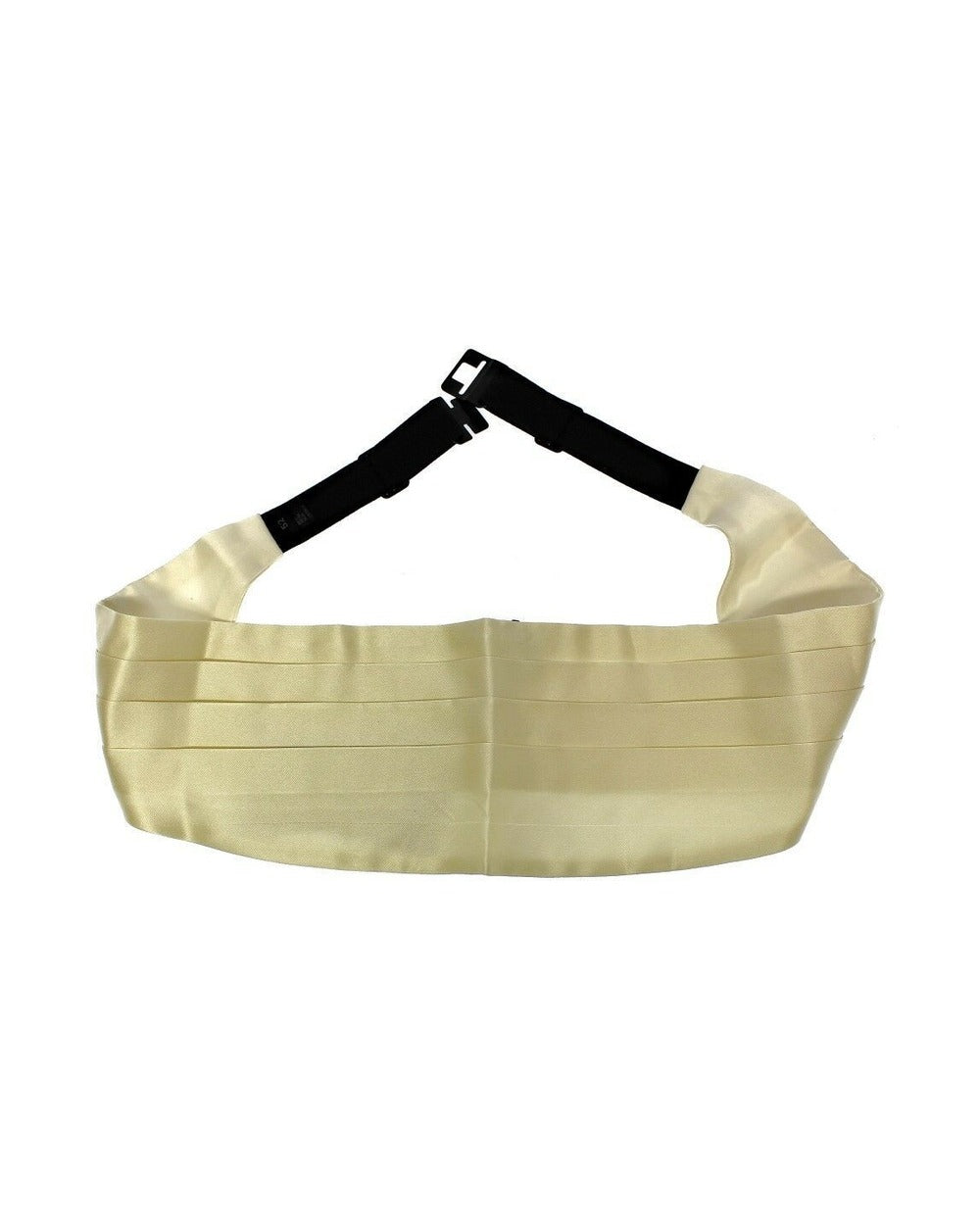 Dolce & Gabbana White Waist Silk Cummerbund Belt