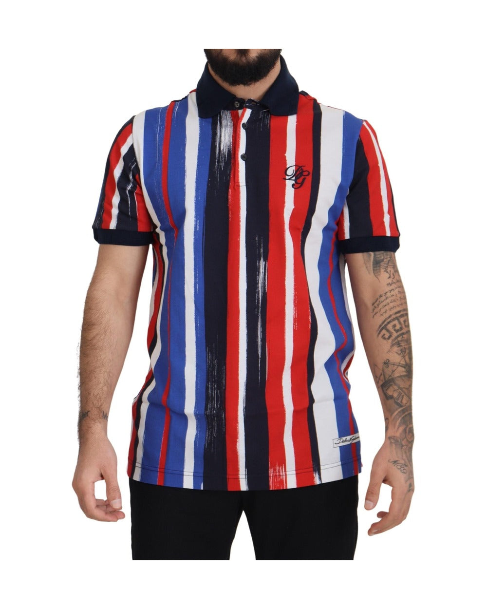 Dolce & Gabbana Multicolor Cotton Polo Top T-shirt