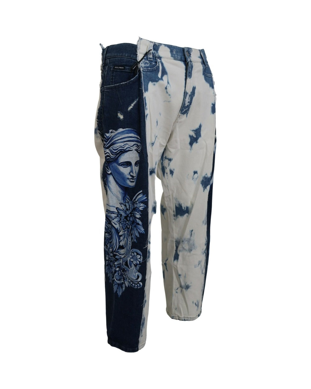 Dolce & Gabbana Blue Ceasar Denim Cotton Loose Fit Jeans