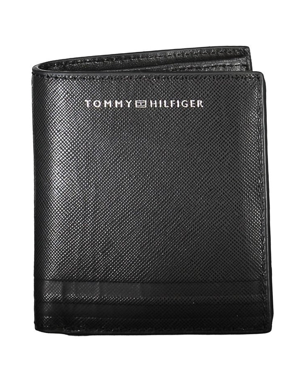 Tommy Hilfiger Black Leather Men Wallet