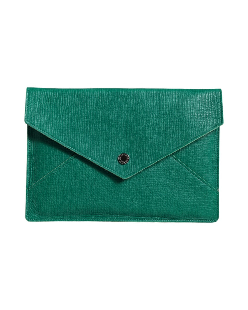 Dolce & Gabbana Green Leather Handbag Clutch Mini Purse Pouch Tablet Case