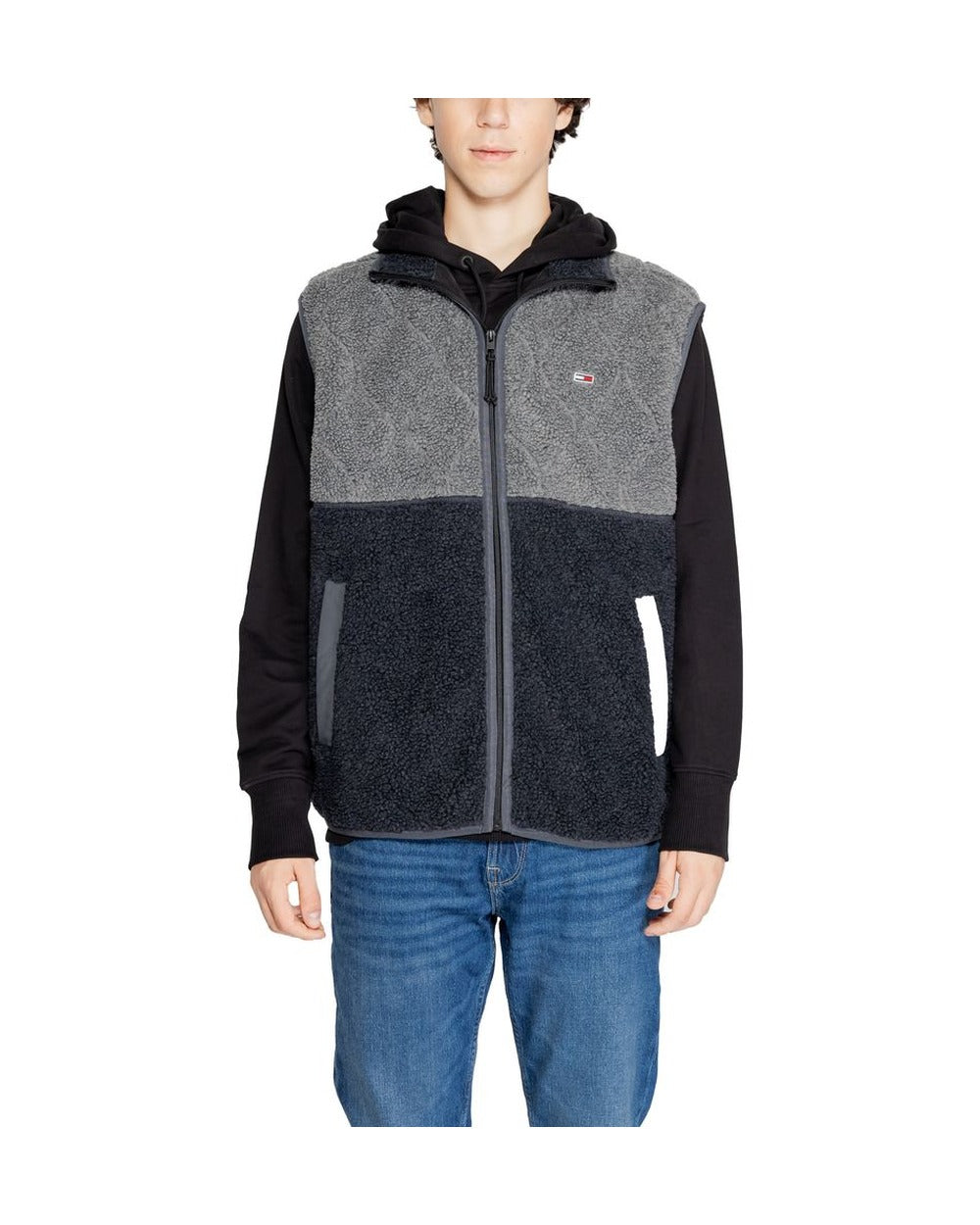 Tommy Hilfiger Jeans Black Recycled Polyester Sleeveless Jacket
