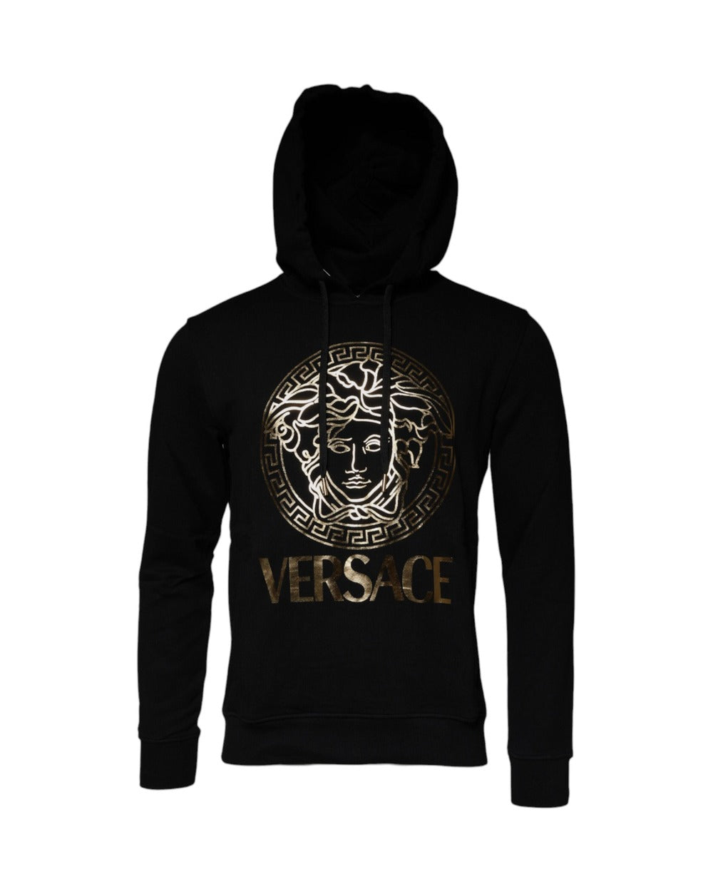 Versace Black Medusa Cotton Hoodie Pullover Sweatshirt Sweater