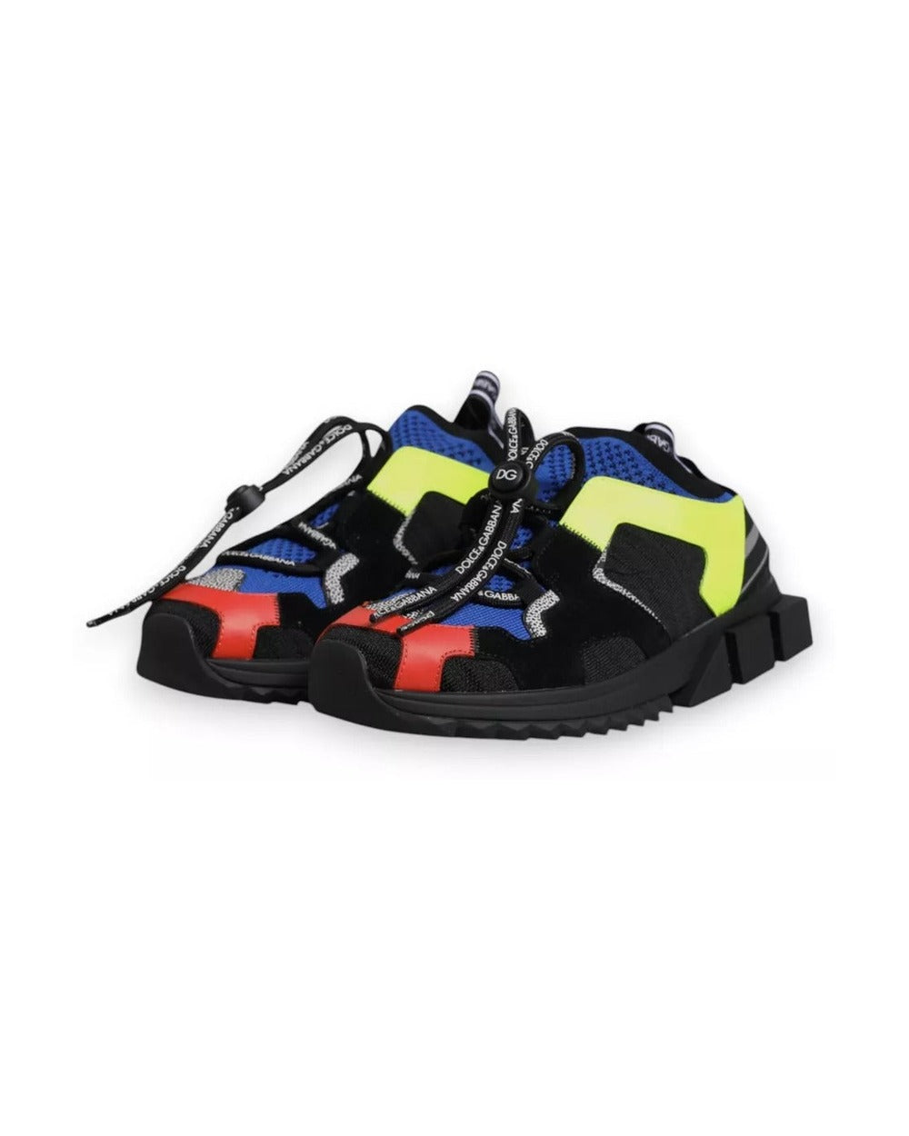 Dolce & Gabbana Multicolor Mesh Sorrento Trekking Sneakers Shoes