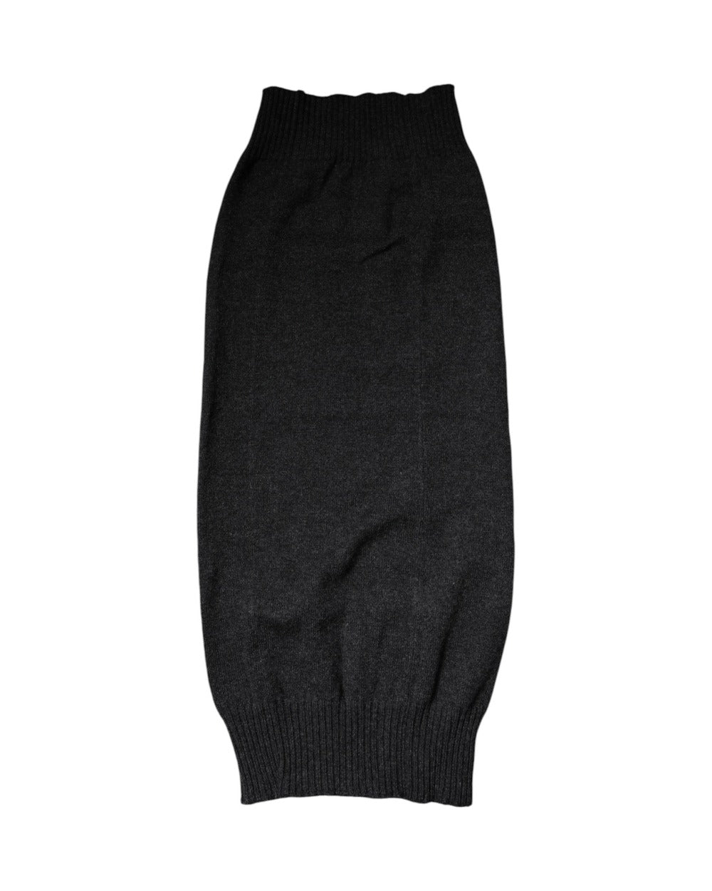 Dolce & Gabbana Black Cashmere Knitted Neck Warmer Foulard Scarf