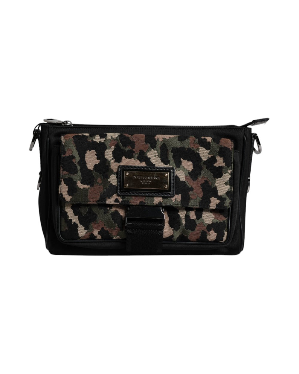 Dolce & Gabbana Multicolor Leopard Jacquard Crossbody Bag