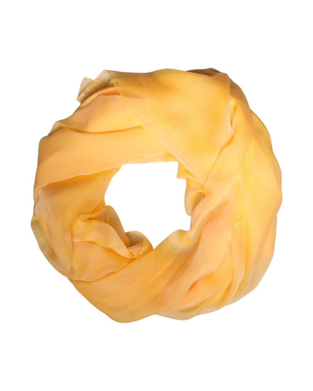 Dolce & Gabbana Yellow Silk Rectangle Wrap Shawl Scarf