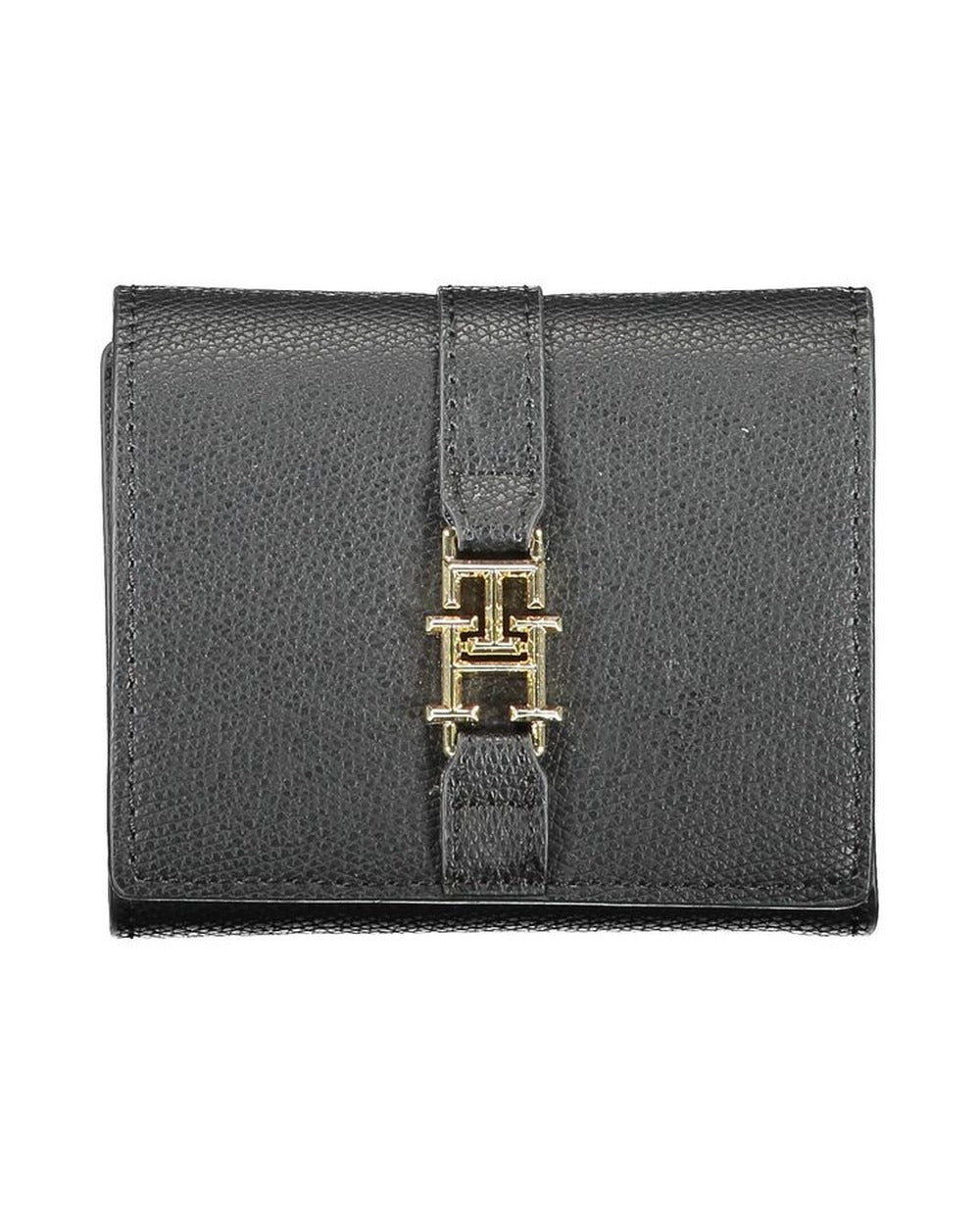 Tommy Hilfiger Black Polyurethane Women Wallet
