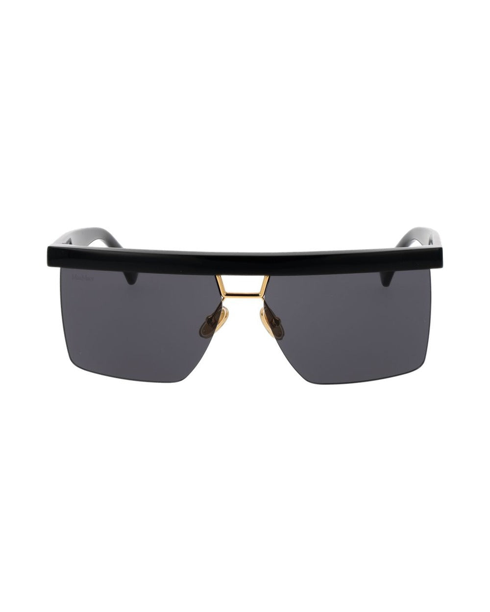 Max Mara Black Stainless Steel Sunglasses