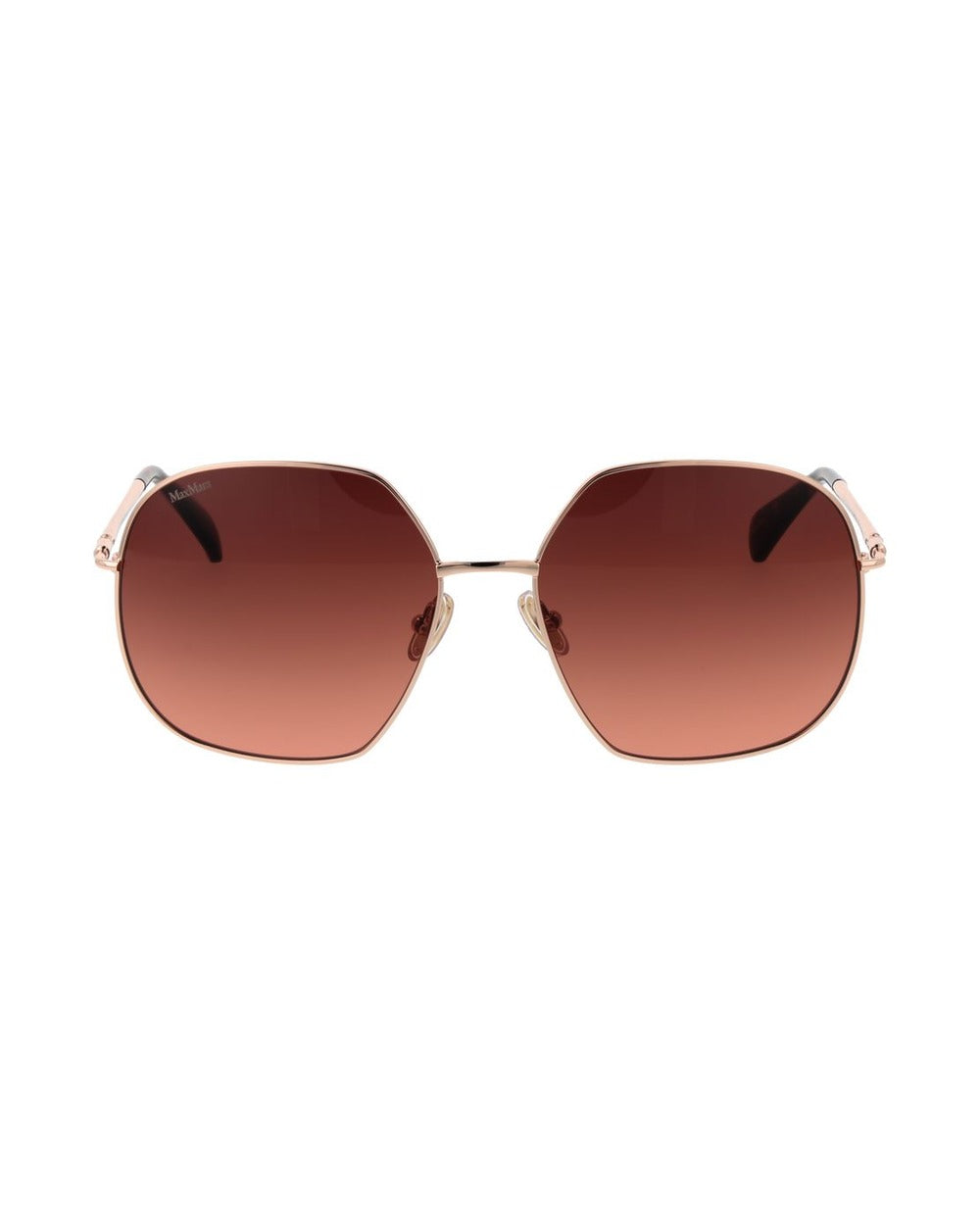 Max Mara Rose Gold Metal Sunglasses