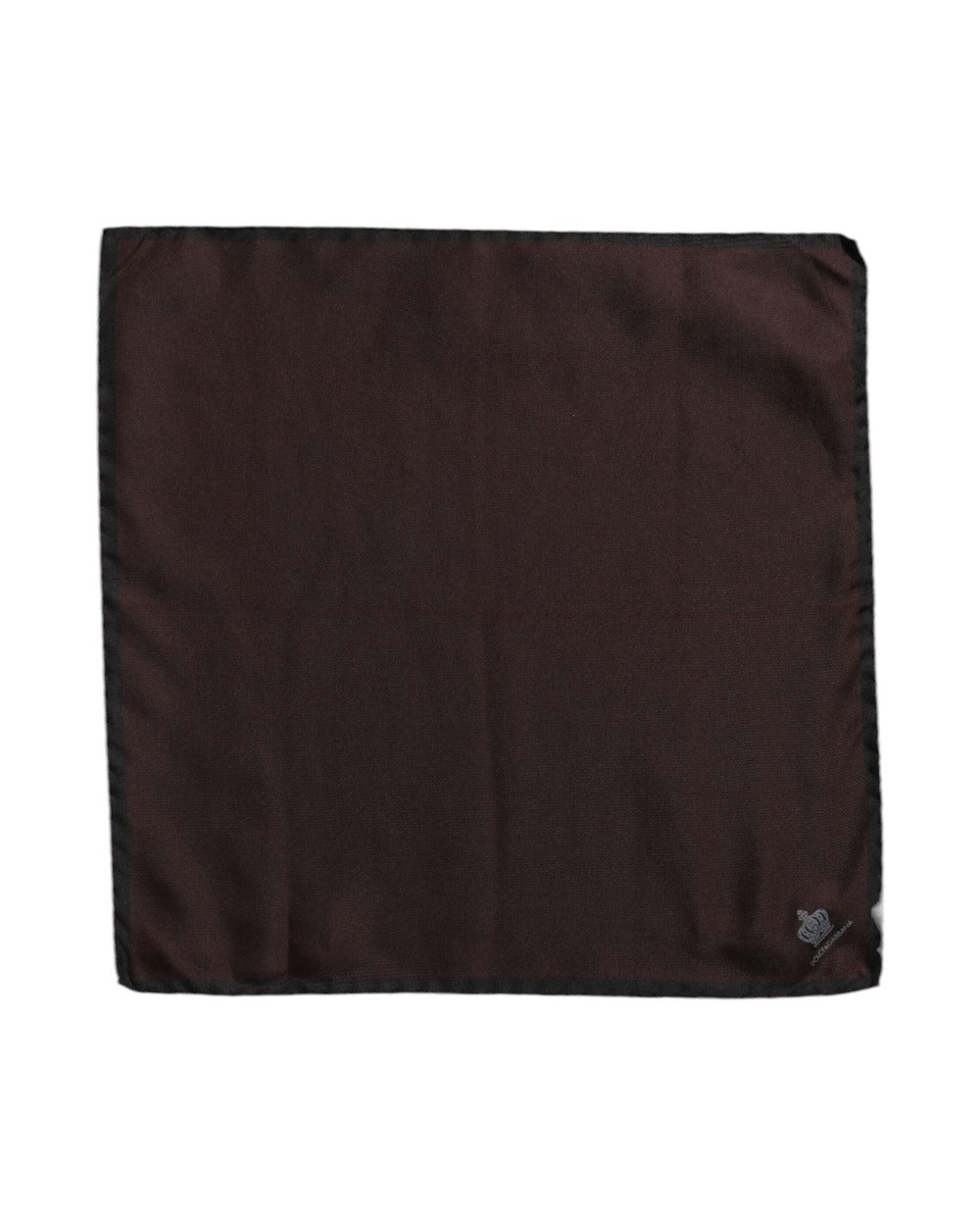 Dolce & Gabbana Brown DG Crown Silk Square Men Foulard Scarf