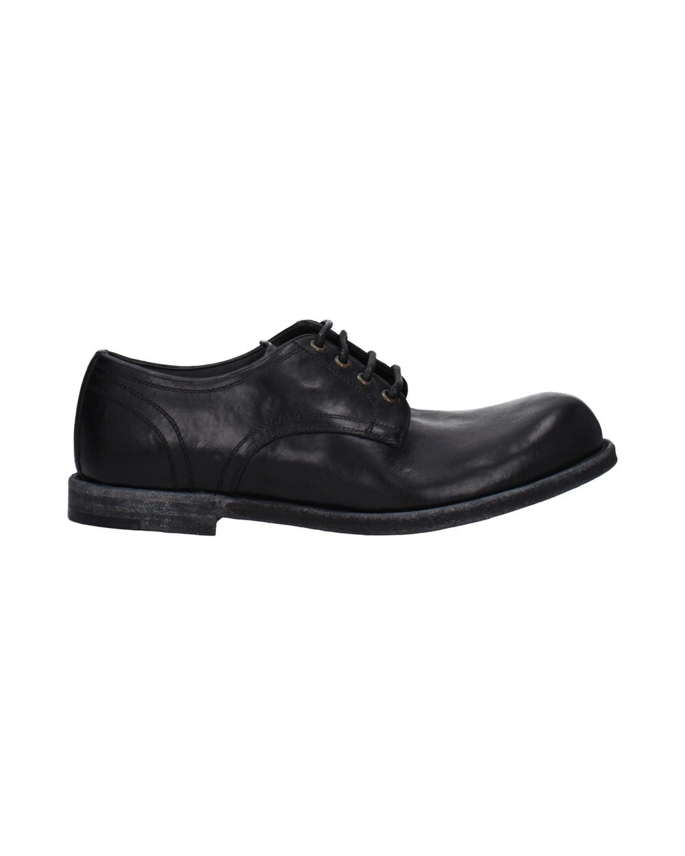 Dolce & Gabbana Black Leather Oxfords And Derbies