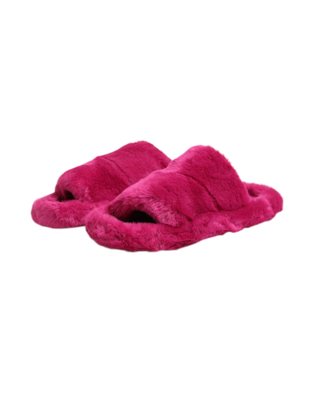 Dolce & Gabbana Pink Acrylic Faux Fur Mens Flats Sandals Shoes