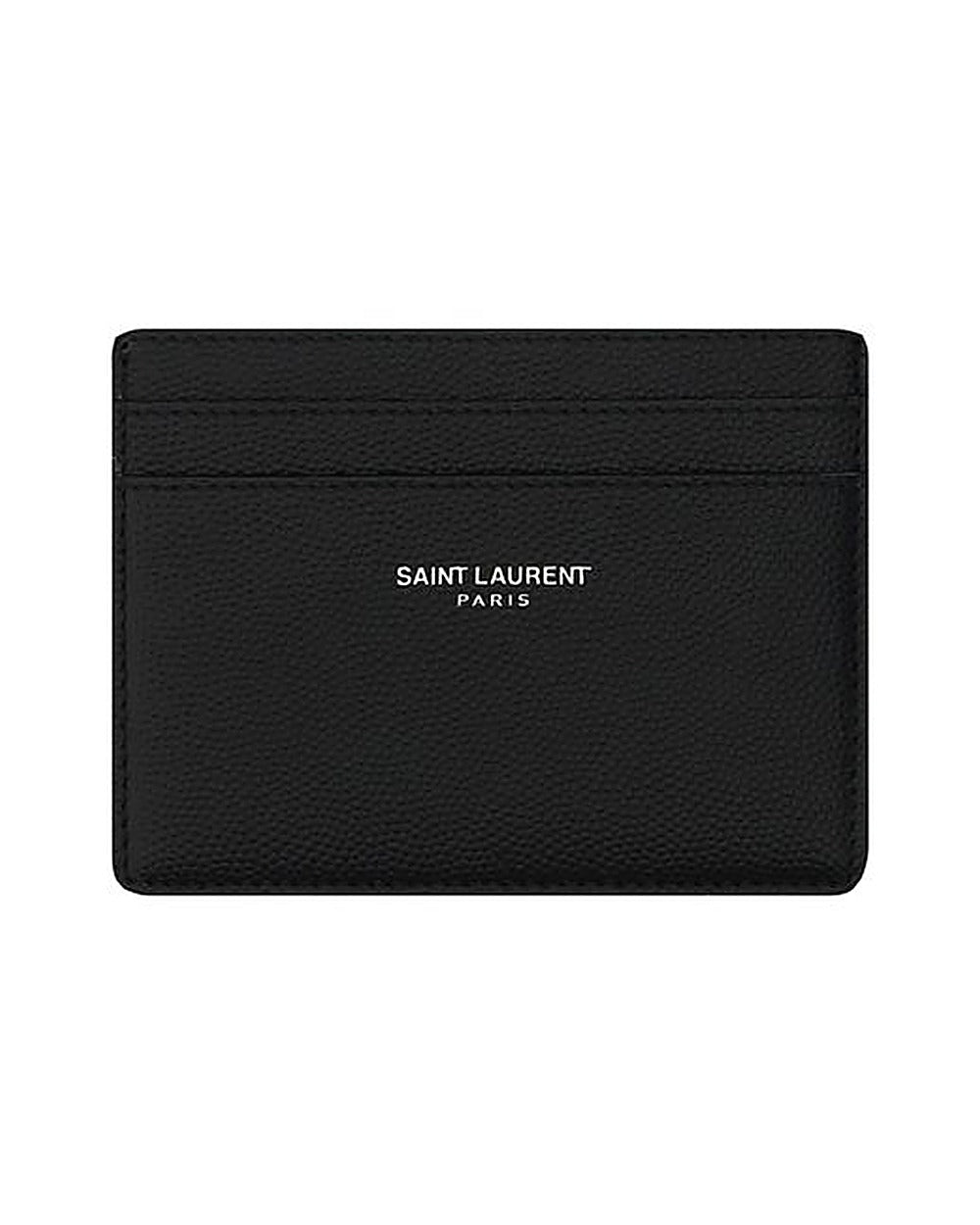 Saint Laurent Black Calf Leather Bos Taurus Wallet
